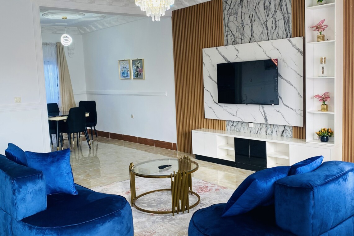 living room wide view