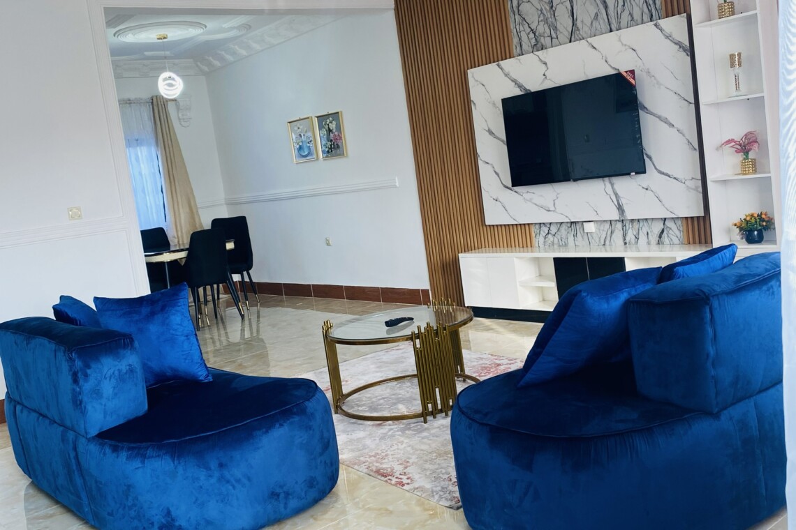 wide image of living room
