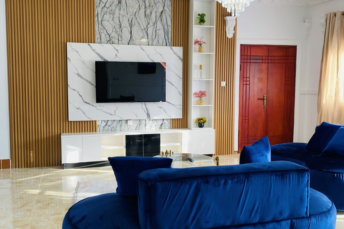 parlor and TV section