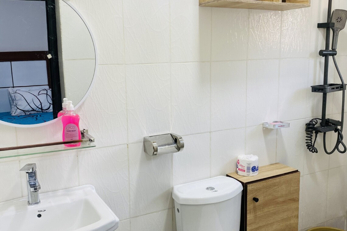 bathroom and toilet